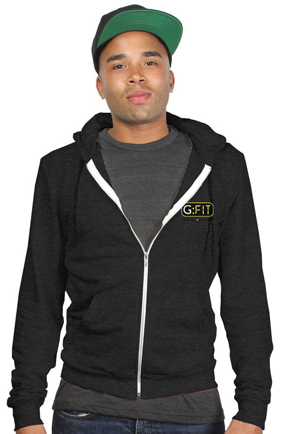 tri blend zip hoody