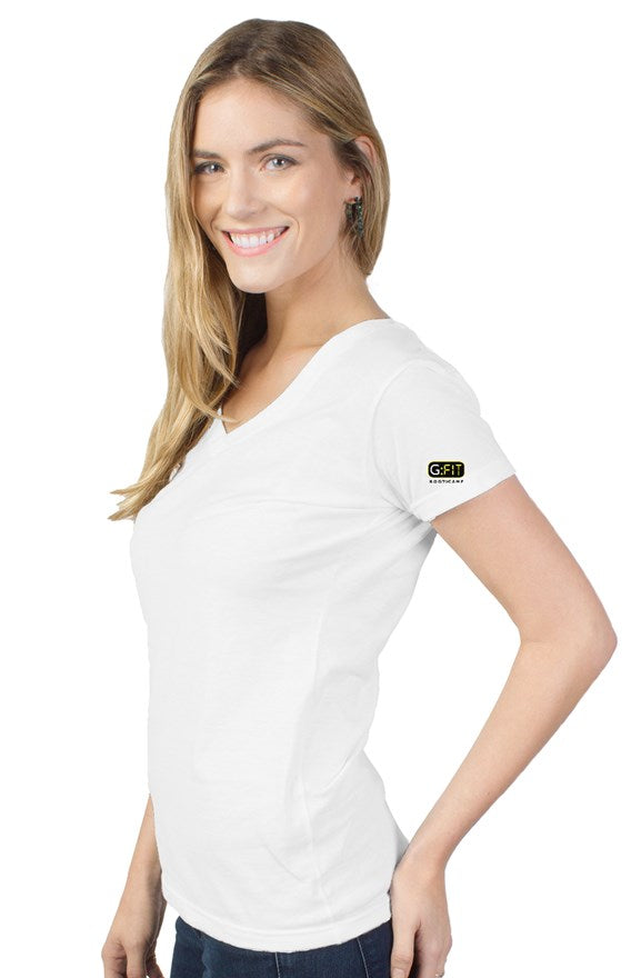 womens tultex v neck