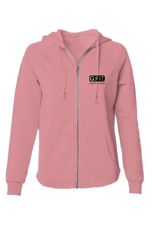 Women's Lightweight Wash Zip Hoodie