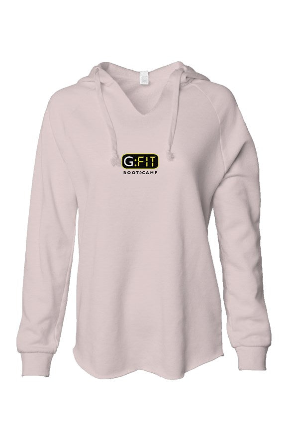 Womens Lightweight  Wash Hooded Sweatshirt