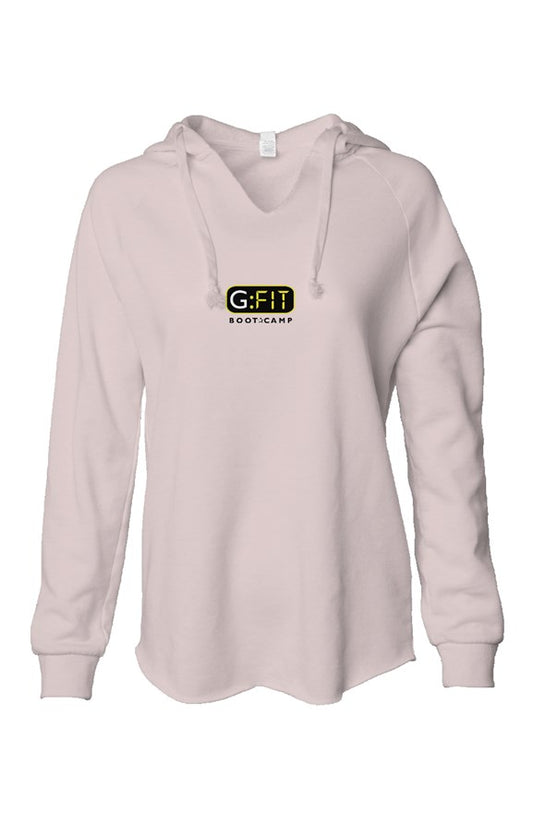 Womens Lightweight  Wash Hooded Sweatshirt