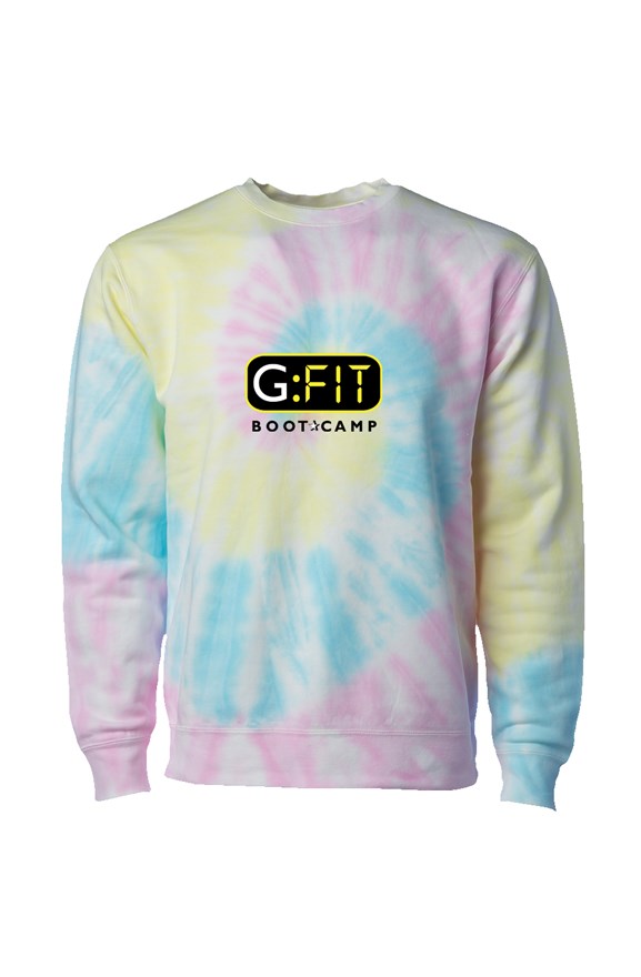 Unisex Tie Dye Sunset Swirl Crew Neck
