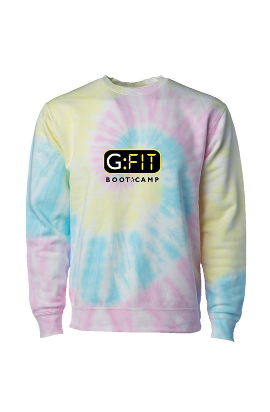 Unisex Tie Dye Sunset Swirl Crew Neck